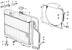 Радиатор водян.охлажд./кожух вентилятора