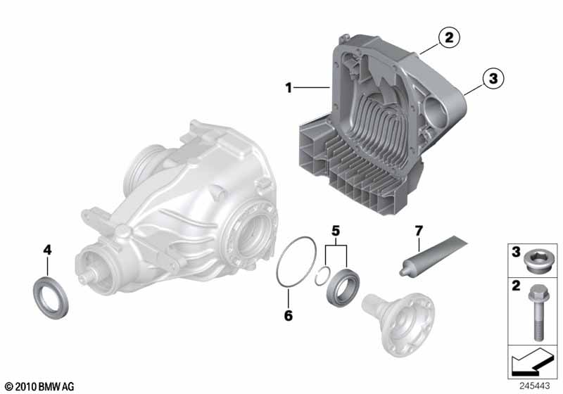 Комплект уплотнителей редукт.задн.моста