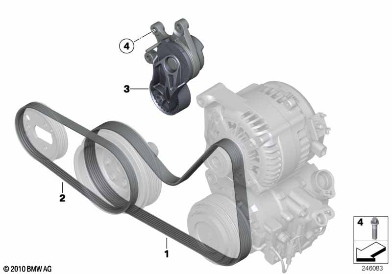 Рем.привод генератора/конд./усилит.руля