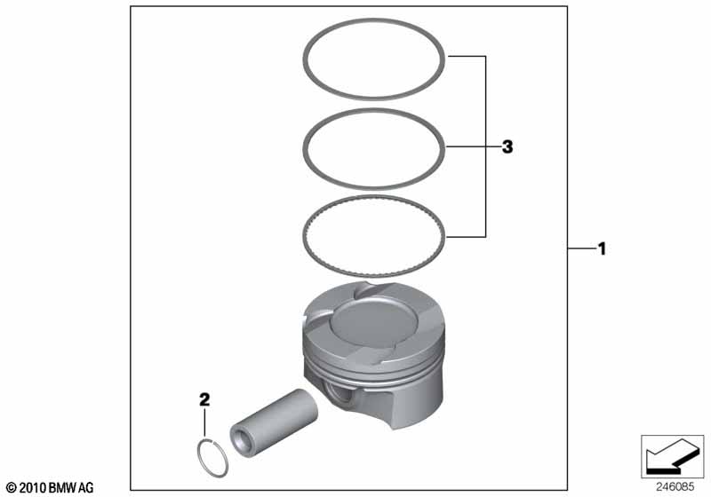 Поршень кривошипно-шатунного механизма