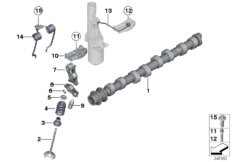 Распредвал управления впускн.клапанами