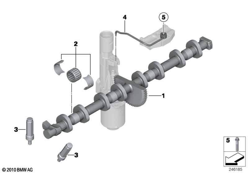 Эксцентриковый вал механизма упр.клап.
