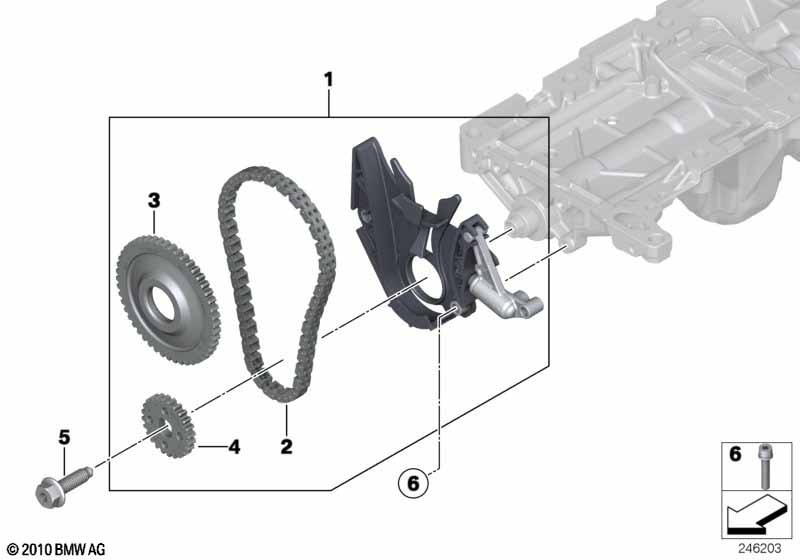 Привод смазоч.системы/масляного насоса