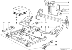 Сиденье Пд направл.сиден.с э/прив./дет.