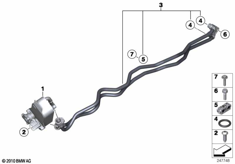 Теплообменник/трубопровод радиатора КПП