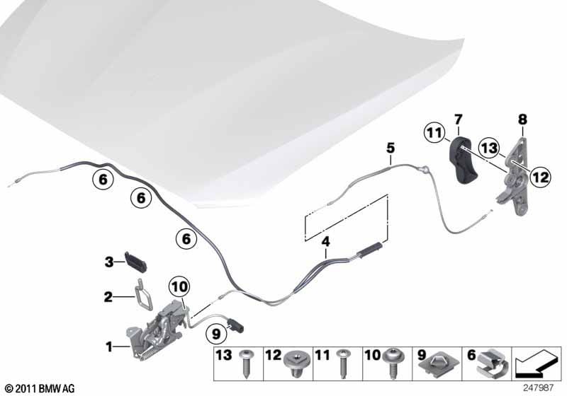 Капот/система замков