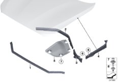 Уплотнители капота