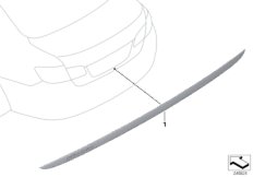 Дек.планка крышки багажника Individual