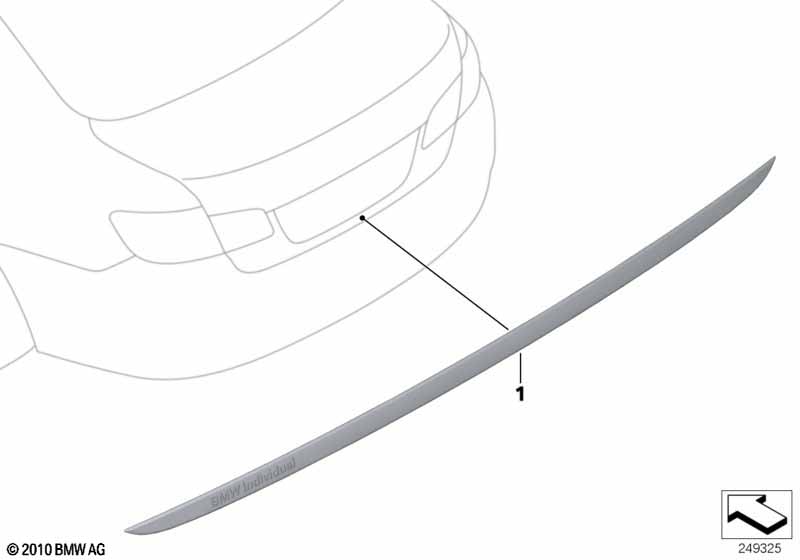 Дек.планка крышки багажника Individual