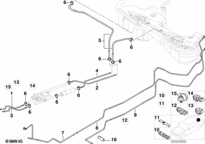 Топливопровод/ элементы крепления