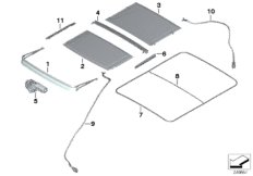 Механизм панорамной крыши