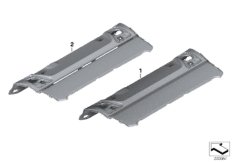 Инд.полка за задним сиденьем Alcantara