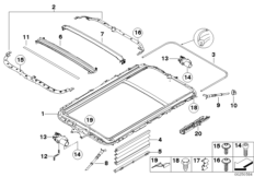 Рама люка с подъемно-сдвижной крышкой
