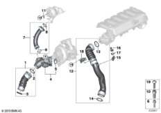 Сист.впуска воздуховода наддув.возд./AGR