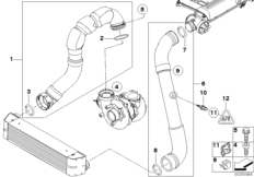 Сист.впуска воздуховода наддув.возд./AGR