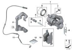 Датчик износа торм.накладки пер.колеса