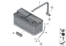 Крепление и доп. элем. для 2-й батареи