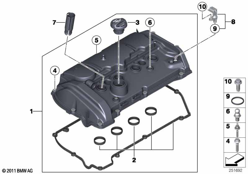 Крышка головки блока цилиндров