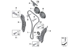 Приводная цепь механ.газораспределения