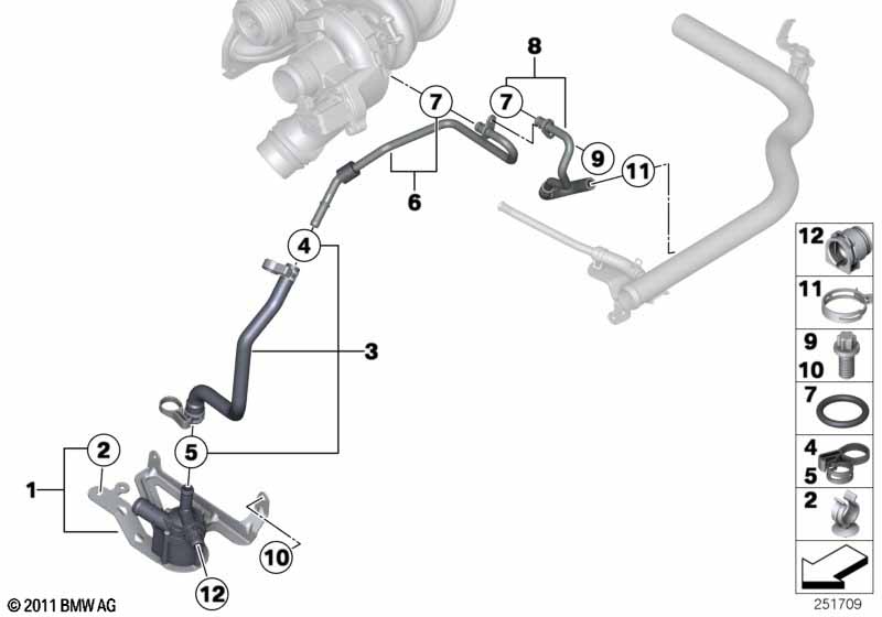 Система охлаждения турбонагнетателя