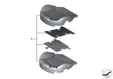 Набивка и обивка передн.сиденья