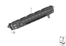 Панель управления аудиосистемой хром.