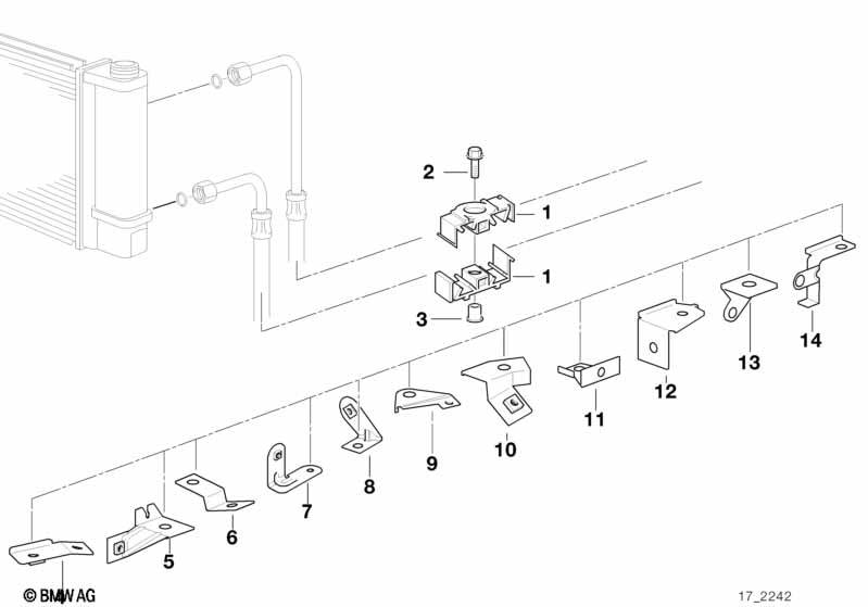 Кронштейн маслопровода