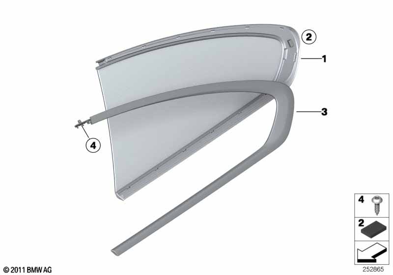 Боковое стекло неподвижное