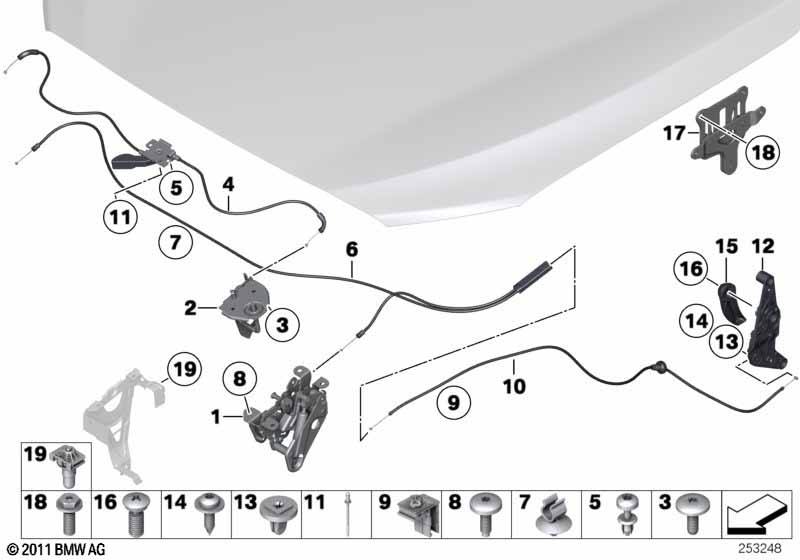 Система замков капота