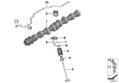 Распредвал управления выпускн.клапанами