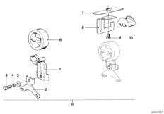 Элементы крепления системы выпуска ОГ