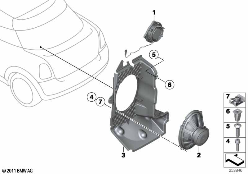 Детали заднего динамика