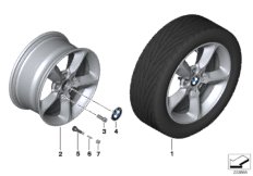 Л/c диск BMW со звездообр.спиц.диз.382