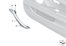 Индивид. дверные ручки с приводом кожа