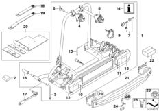 Задний держатель для велосипеда