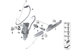 Привод двери/замок двери Пд