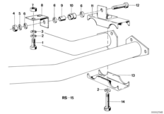 Элементы крепления системы выпуска ОГ