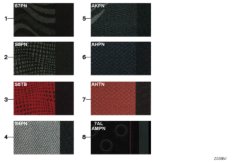 Образцовая сторона, цвета обивки, ткань