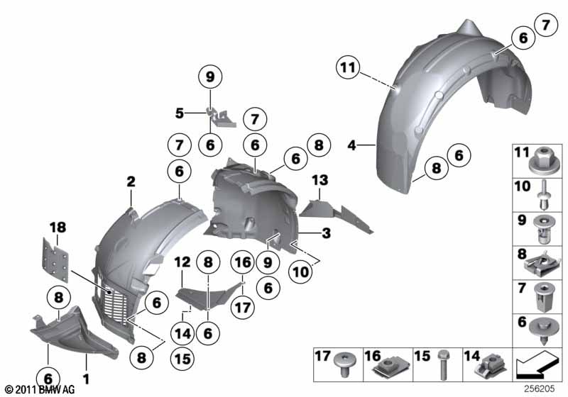F01N подкрылок Л