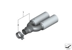 Насадка на выпуск.трубу BMW Performance