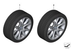 Колесо в сб.зим.V-образн.сп.257 - 19"