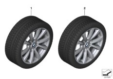 Колесо в сб.зим.M V-образн.сп.298M-19"