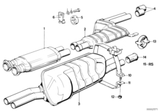 Система выпуска ОГ без катализатора