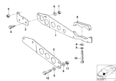 Элементы крепления системы выпуска ОГ