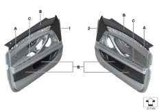 Обшивка двери,полн.кож.отделка Indi. Пд