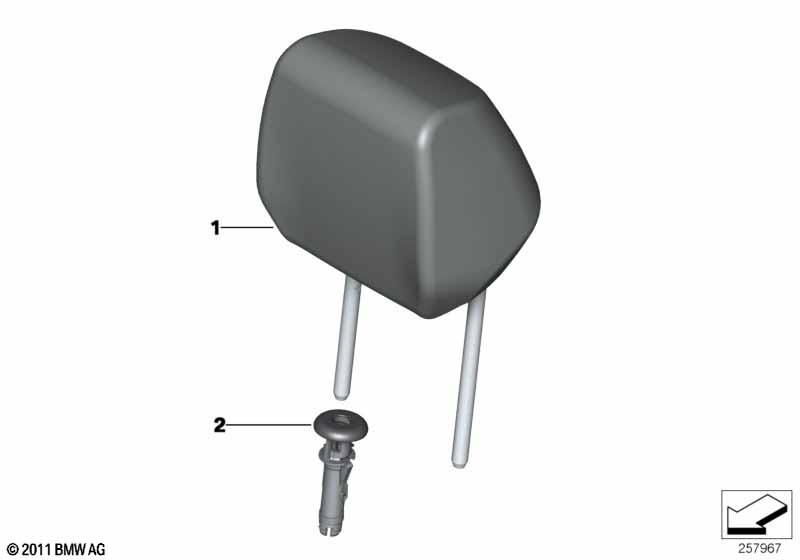 Подголовник переднего сиденья