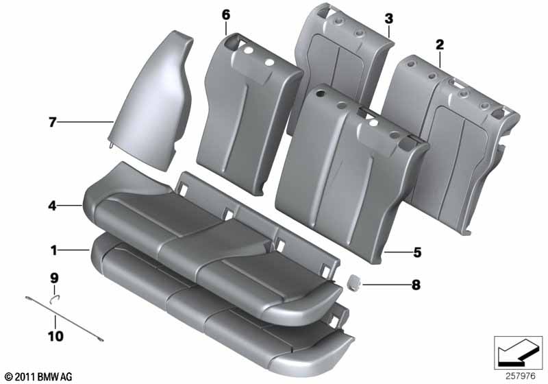 Набивка и обивка базового сиденья Зд