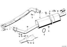 Задний дополнительный глушитель