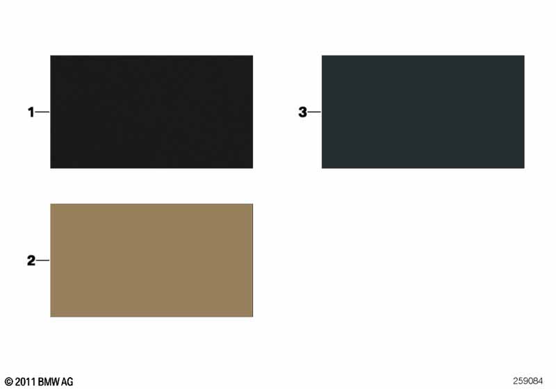 Стр.с образцами, цвета отделки салона