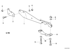 хомут крепления приемной трубы